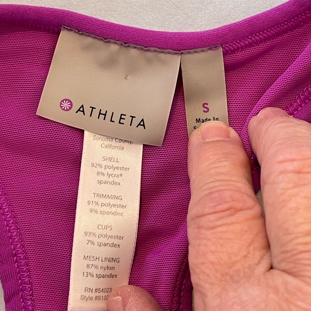Athleta Bright Fuchsia Racerback Performance Tank - Picture 4 of 7